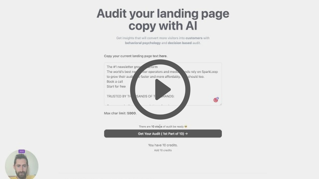 Audit Landing Page